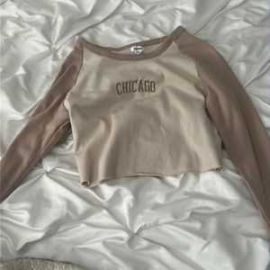 garage cropped long sleeve